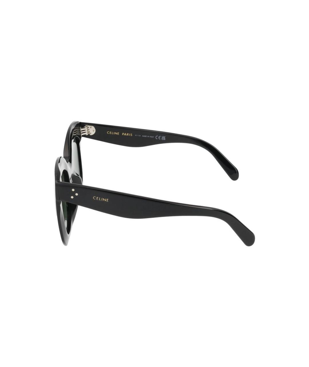CELINE Черные пластиковые солнцезащитные очки, фото 3