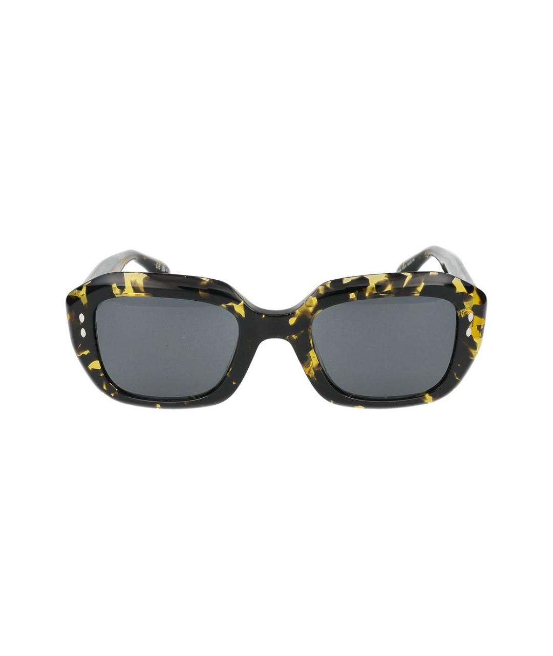 ISABEL MARANT Желтые пластиковые солнцезащитные очки, фото 2