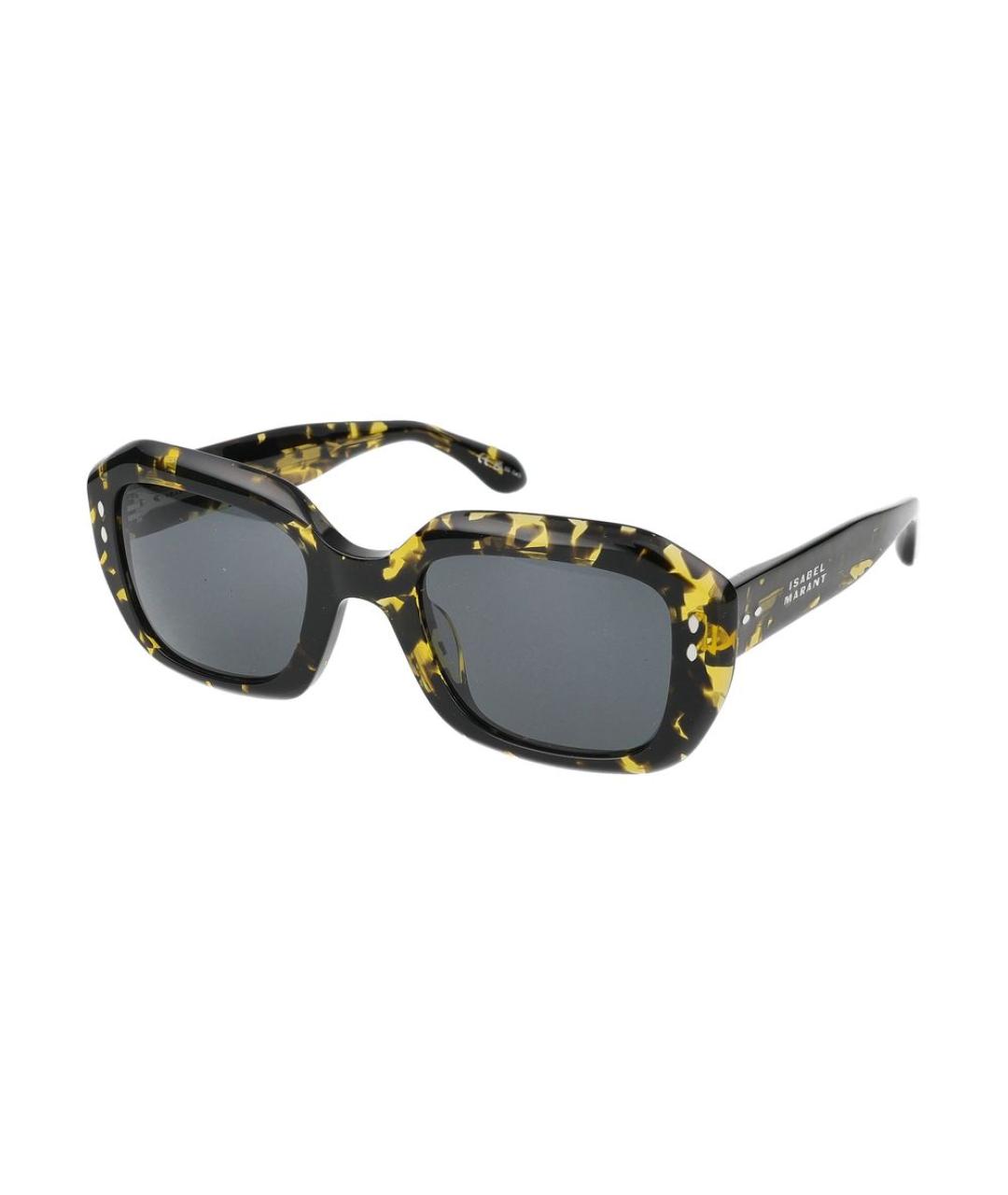 ISABEL MARANT Желтые пластиковые солнцезащитные очки, фото 1