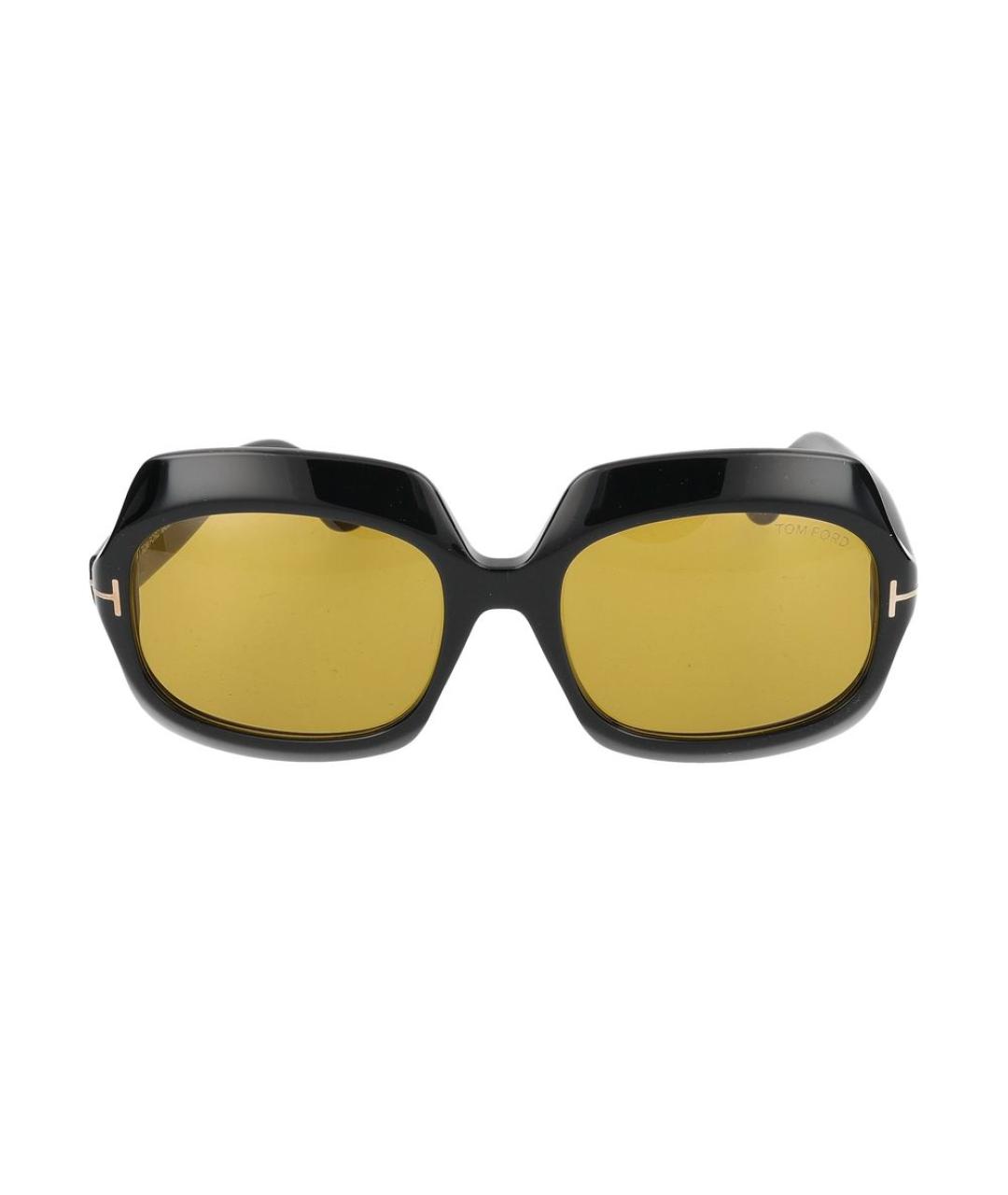 TOM FORD Черные пластиковые солнцезащитные очки, фото 3