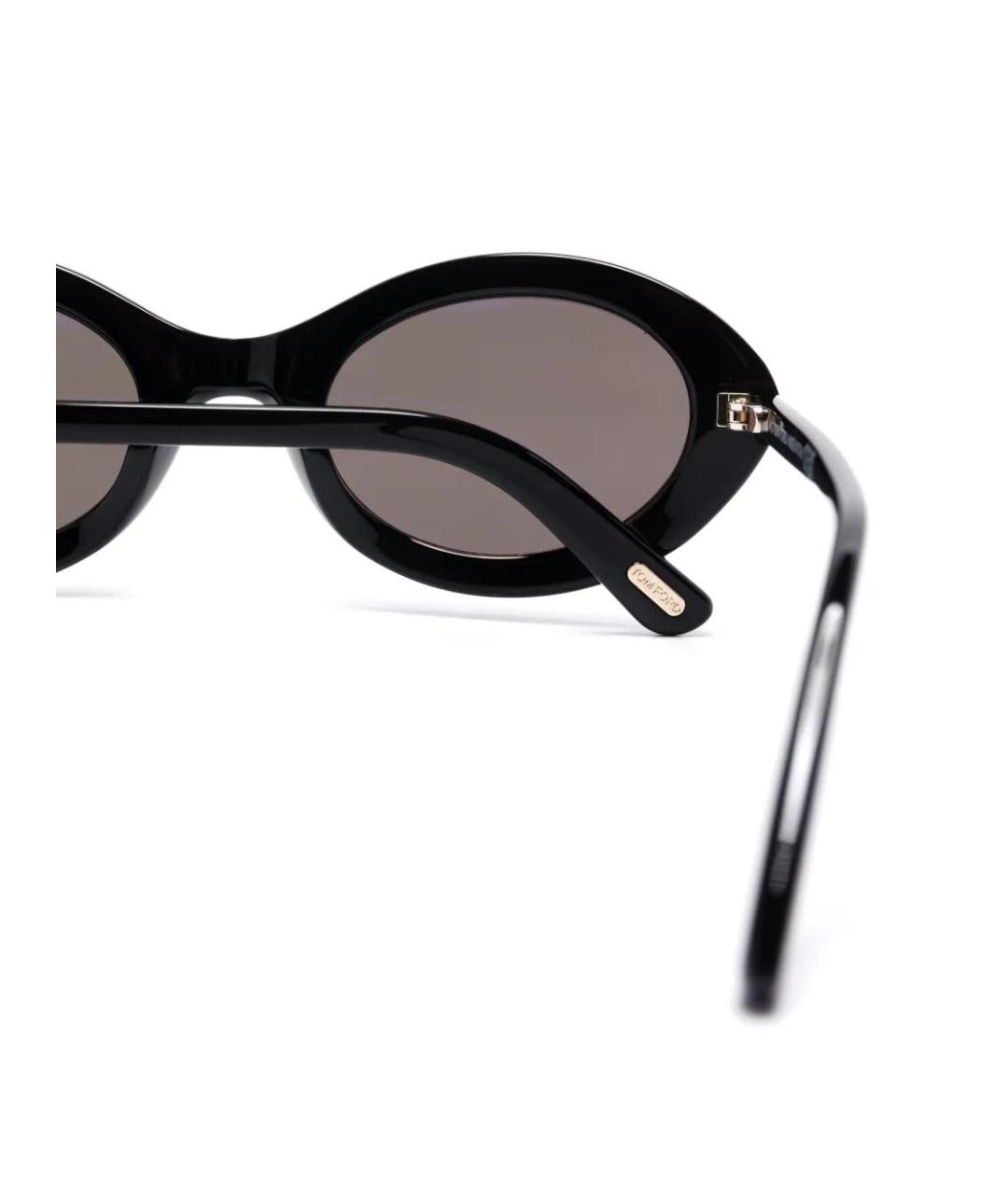 TOM FORD Черные пластиковые солнцезащитные очки, фото 3