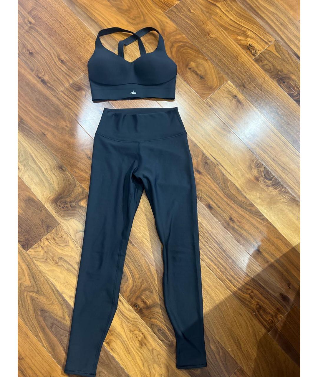 ALO YOGA Черный полиэстеровый спортивные костюмы, фото 4