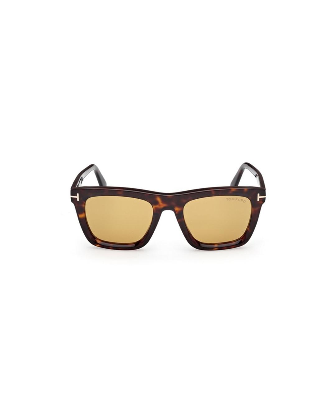 TOM FORD Коричневые пластиковые солнцезащитные очки, фото 3