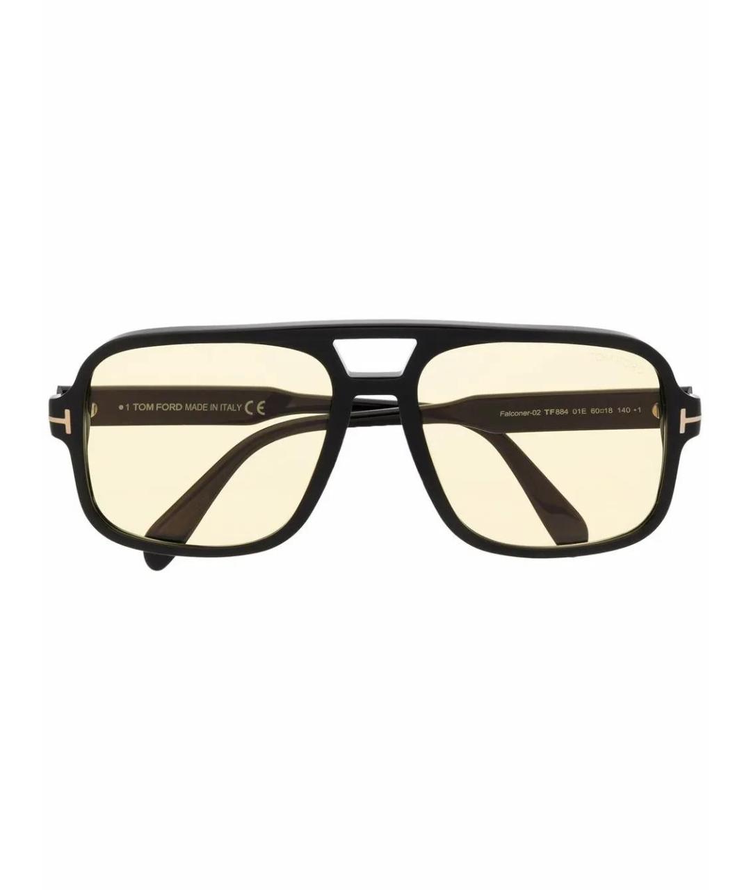 TOM FORD Черные пластиковые солнцезащитные очки, фото 2