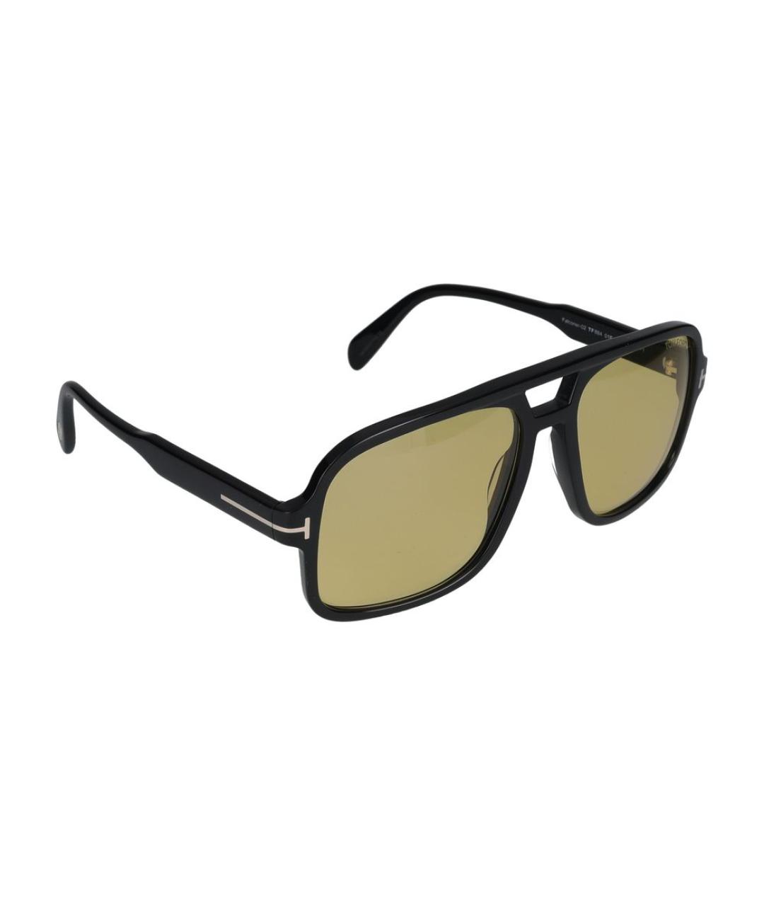 TOM FORD Черные пластиковые солнцезащитные очки, фото 4