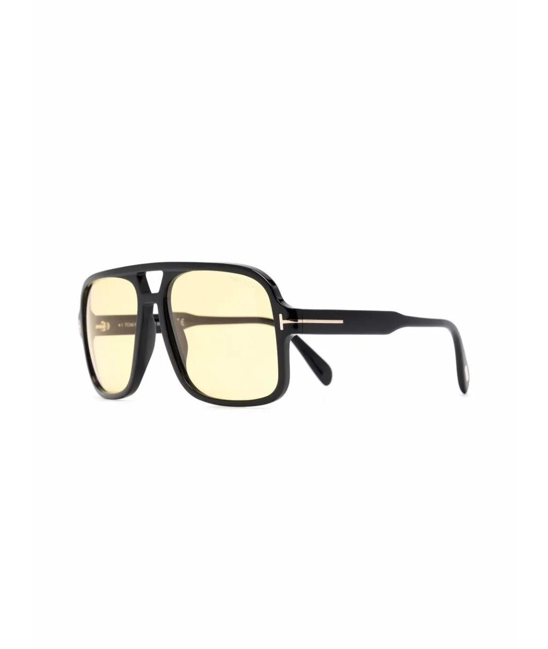 TOM FORD Черные пластиковые солнцезащитные очки, фото 1