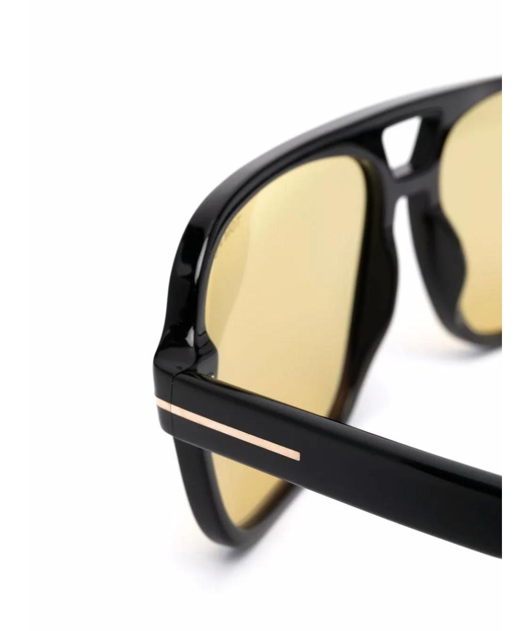 TOM FORD Черные пластиковые солнцезащитные очки, фото 3