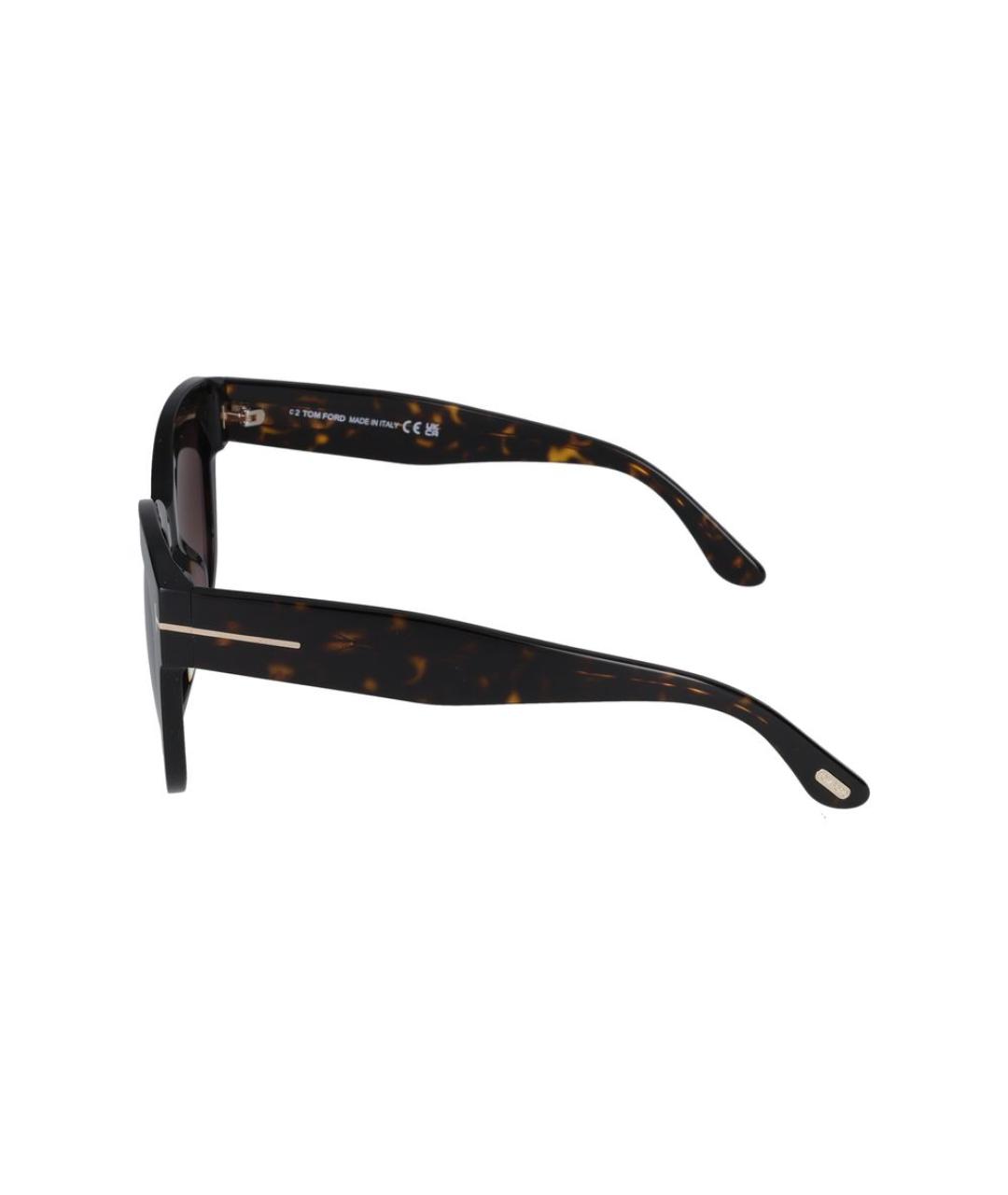 TOM FORD Коричневые пластиковые солнцезащитные очки, фото 5