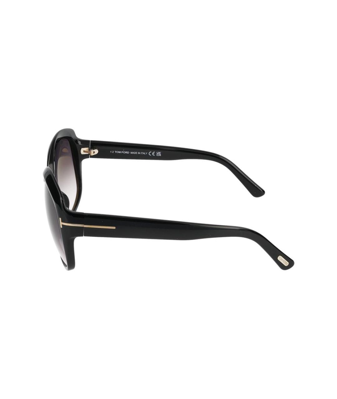 TOM FORD Черные пластиковые солнцезащитные очки, фото 3