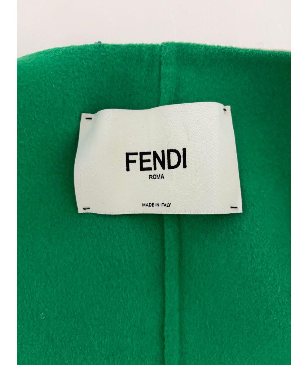 FENDI Бежевый шерстяной жилет, фото 3