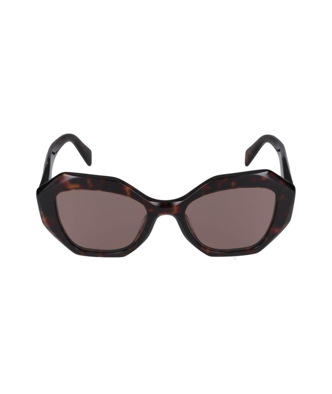 PRADA Коричневые солнцезащитные очки, фото 2