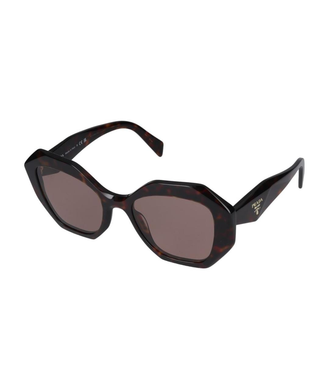 PRADA Коричневые солнцезащитные очки, фото 1