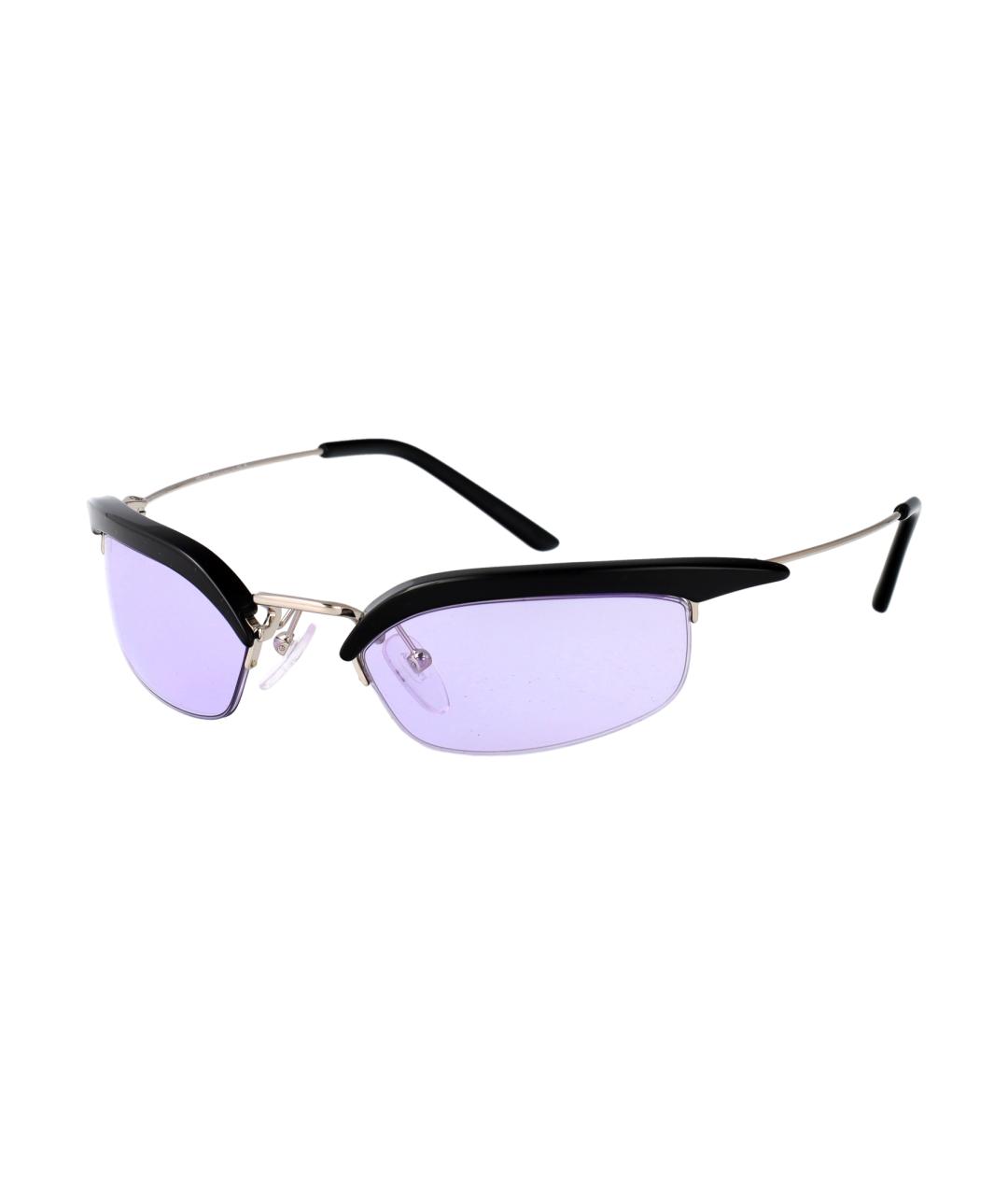 PRADA Черные металлические солнцезащитные очки, фото 1