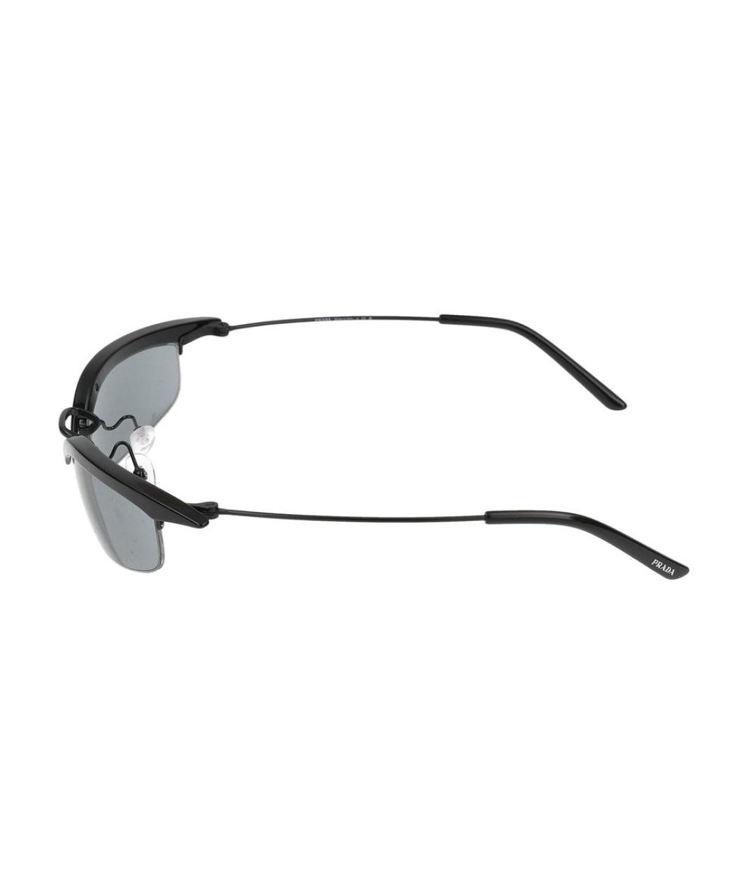 PRADA Черные металлические солнцезащитные очки, фото 3