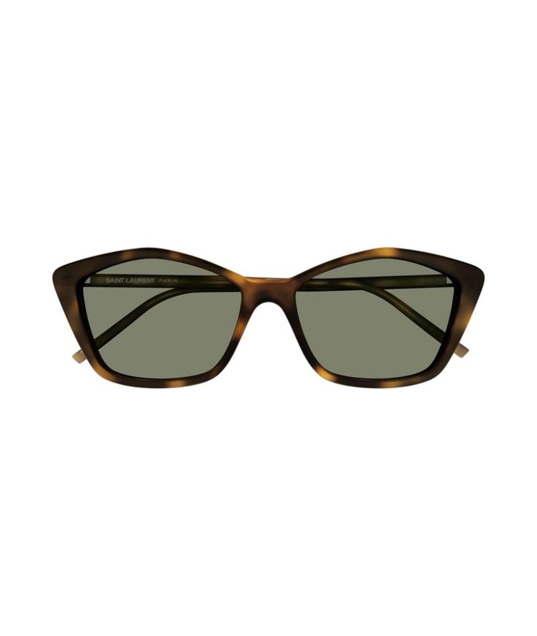 SAINT LAURENT Коричневые солнцезащитные очки, фото 3
