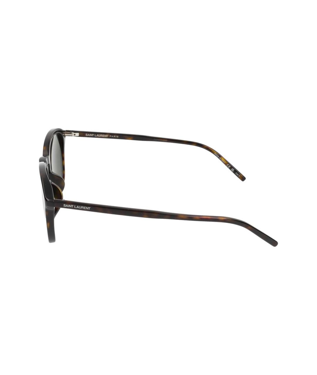SAINT LAURENT Коричневые солнцезащитные очки, фото 5
