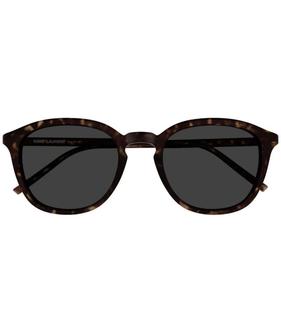 SAINT LAURENT Коричневые солнцезащитные очки, фото 4