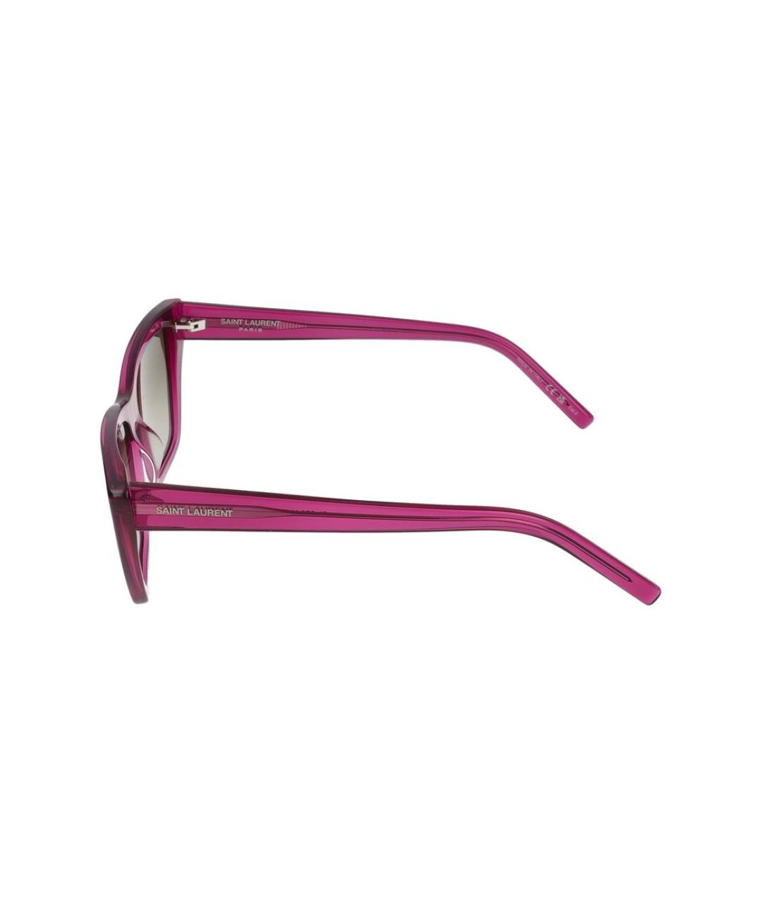 SAINT LAURENT Розовые солнцезащитные очки, фото 3
