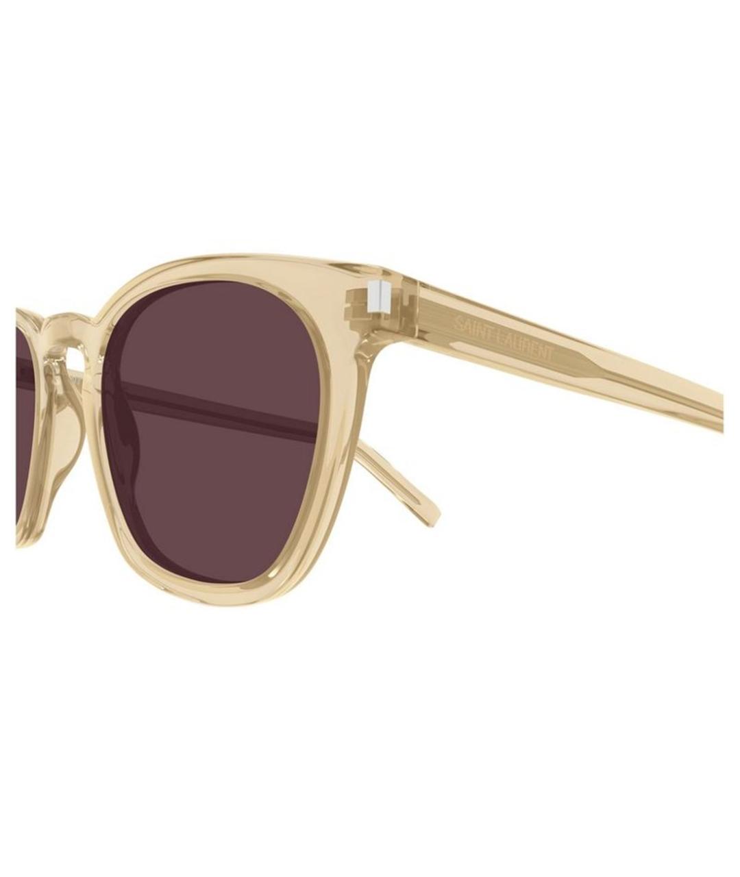 SAINT LAURENT Желтые солнцезащитные очки, фото 3