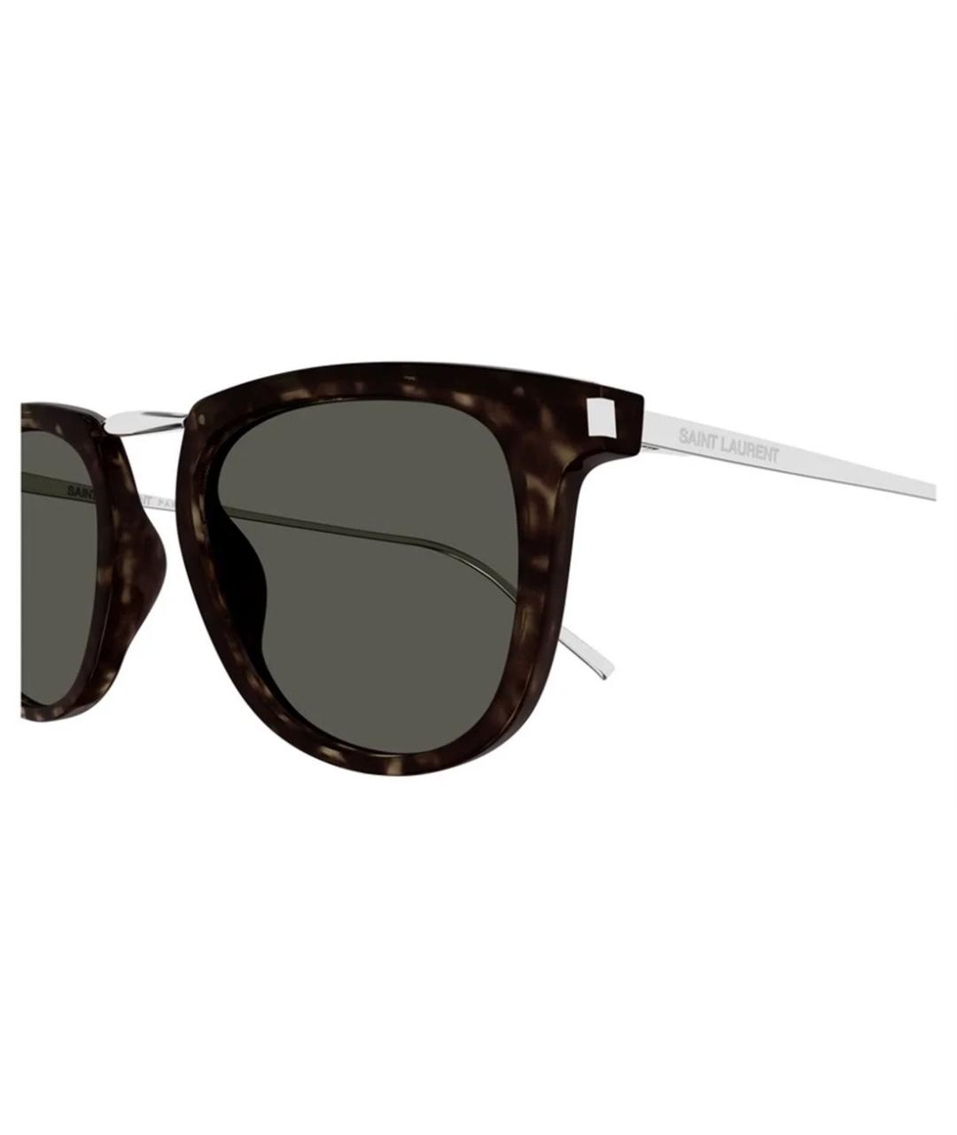 SAINT LAURENT Серебряные солнцезащитные очки, фото 3