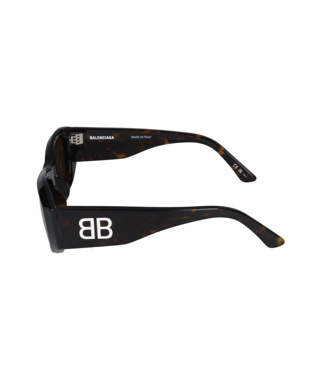 BALENCIAGA Коричневые солнцезащитные очки, фото 3