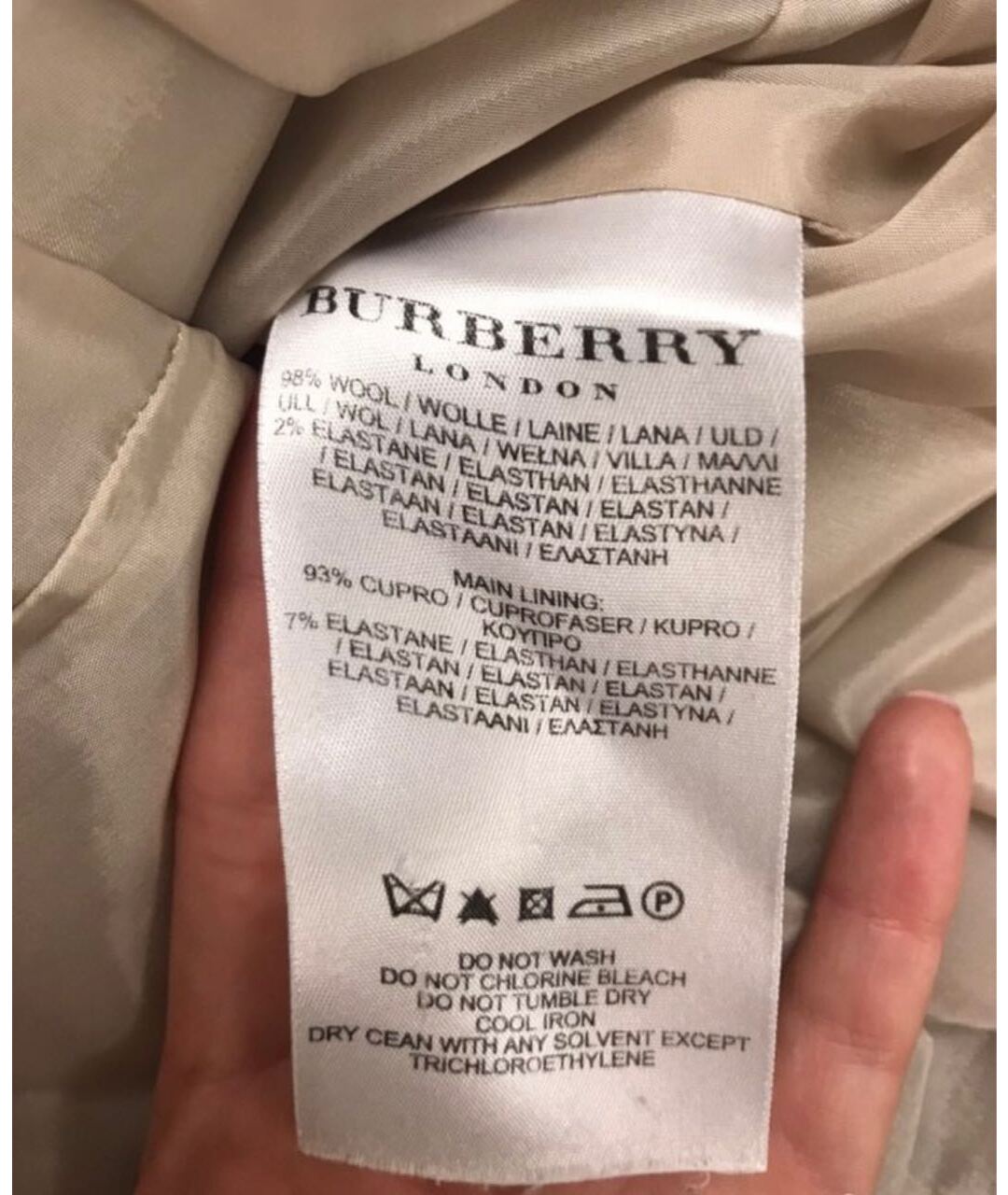 BURBERRY Бежевое шерстяное платье, фото 3