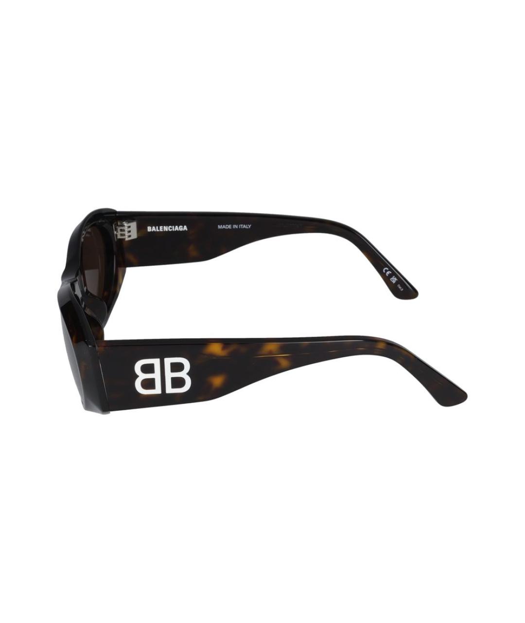 BALENCIAGA Коричневые солнцезащитные очки, фото 3