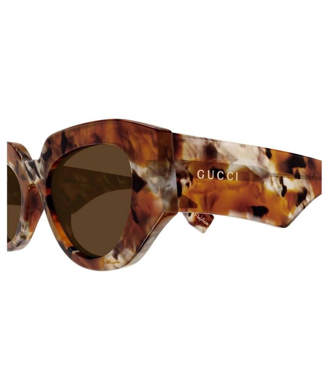 GUCCI Коричневые солнцезащитные очки, фото 3
