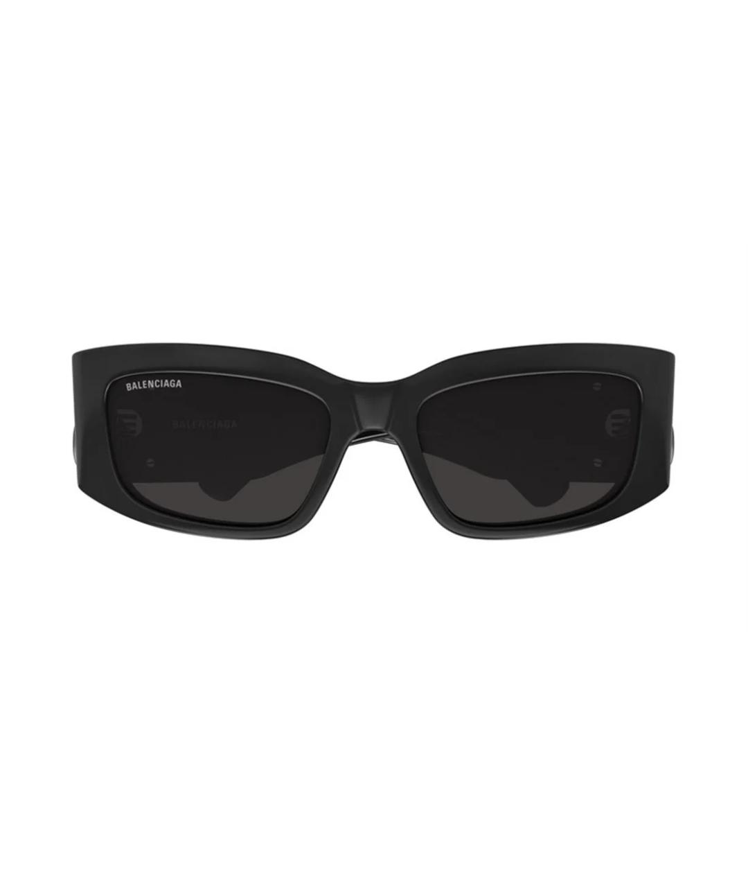 BALENCIAGA Черные пластиковые солнцезащитные очки, фото 2