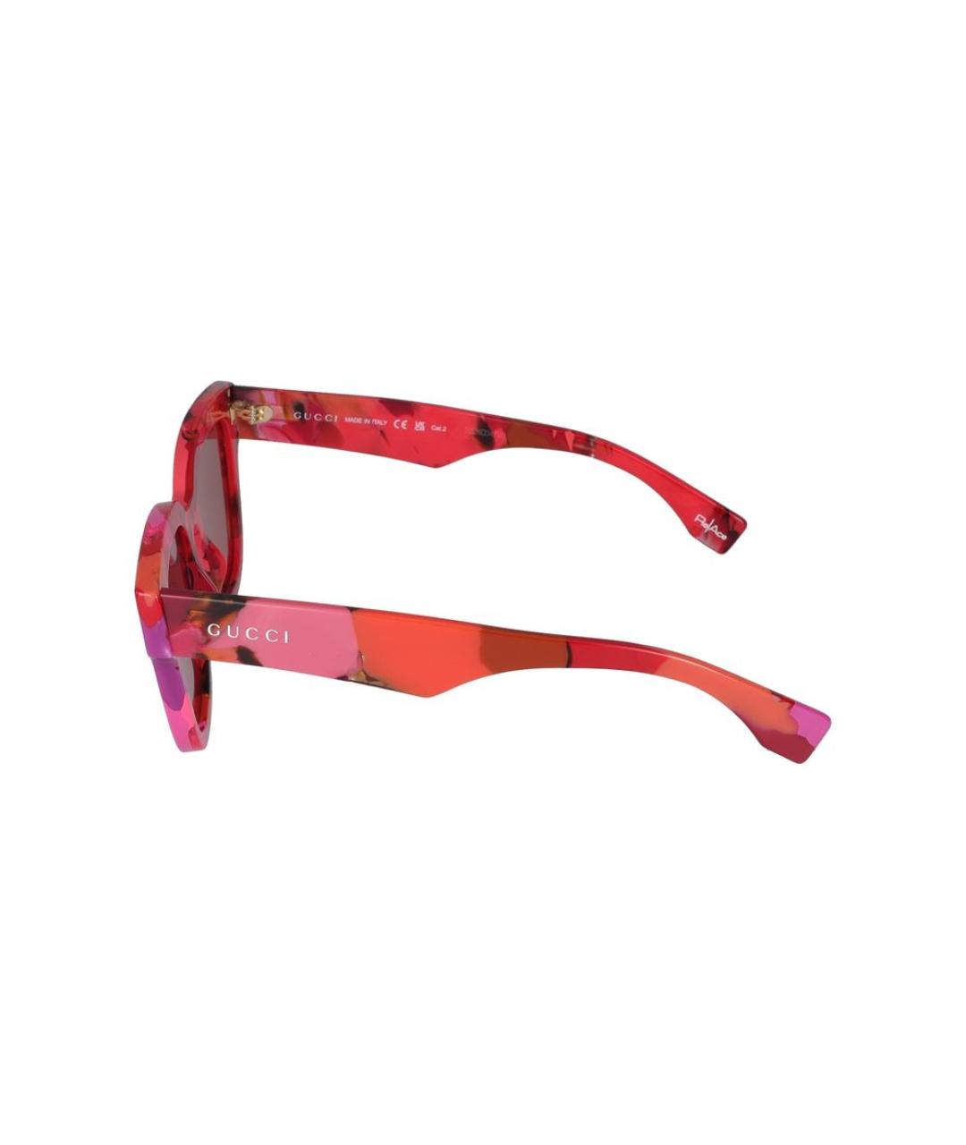 GUCCI Красные солнцезащитные очки, фото 5