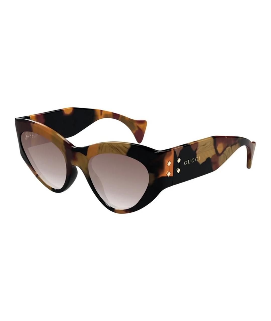 GUCCI Коричневые солнцезащитные очки, фото 2