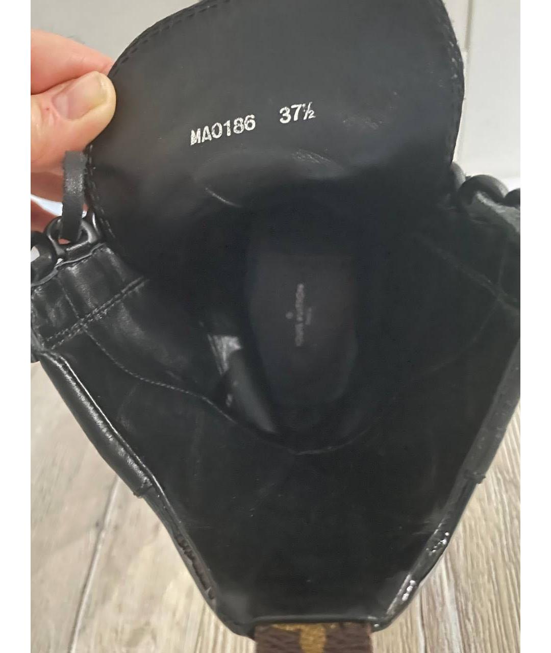 LOUIS VUITTON Черные замшевые ботинки, фото 6