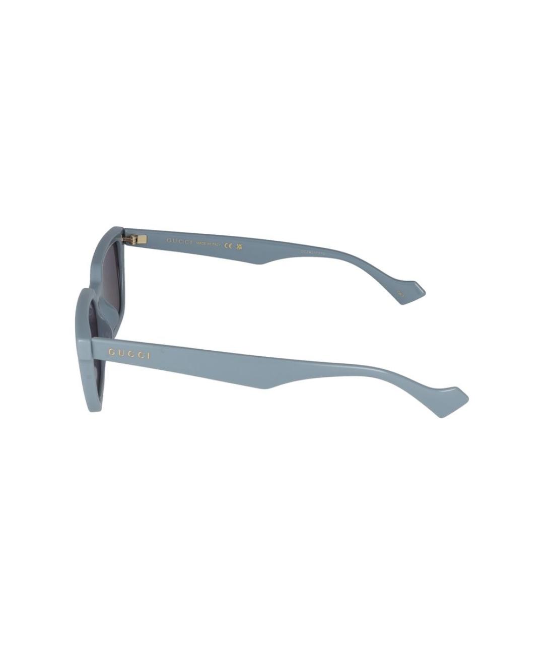 GUCCI Синие пластиковые солнцезащитные очки, фото 3