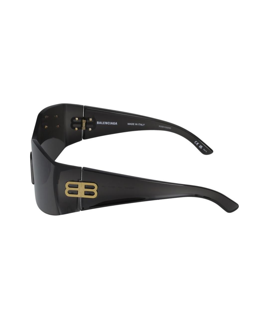 BALENCIAGA Серые пластиковые солнцезащитные очки, фото 3