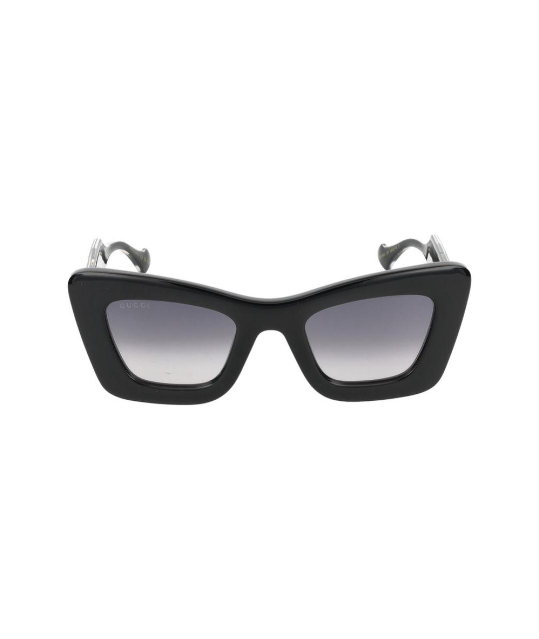 GUCCI Черные пластиковые солнцезащитные очки, фото 2