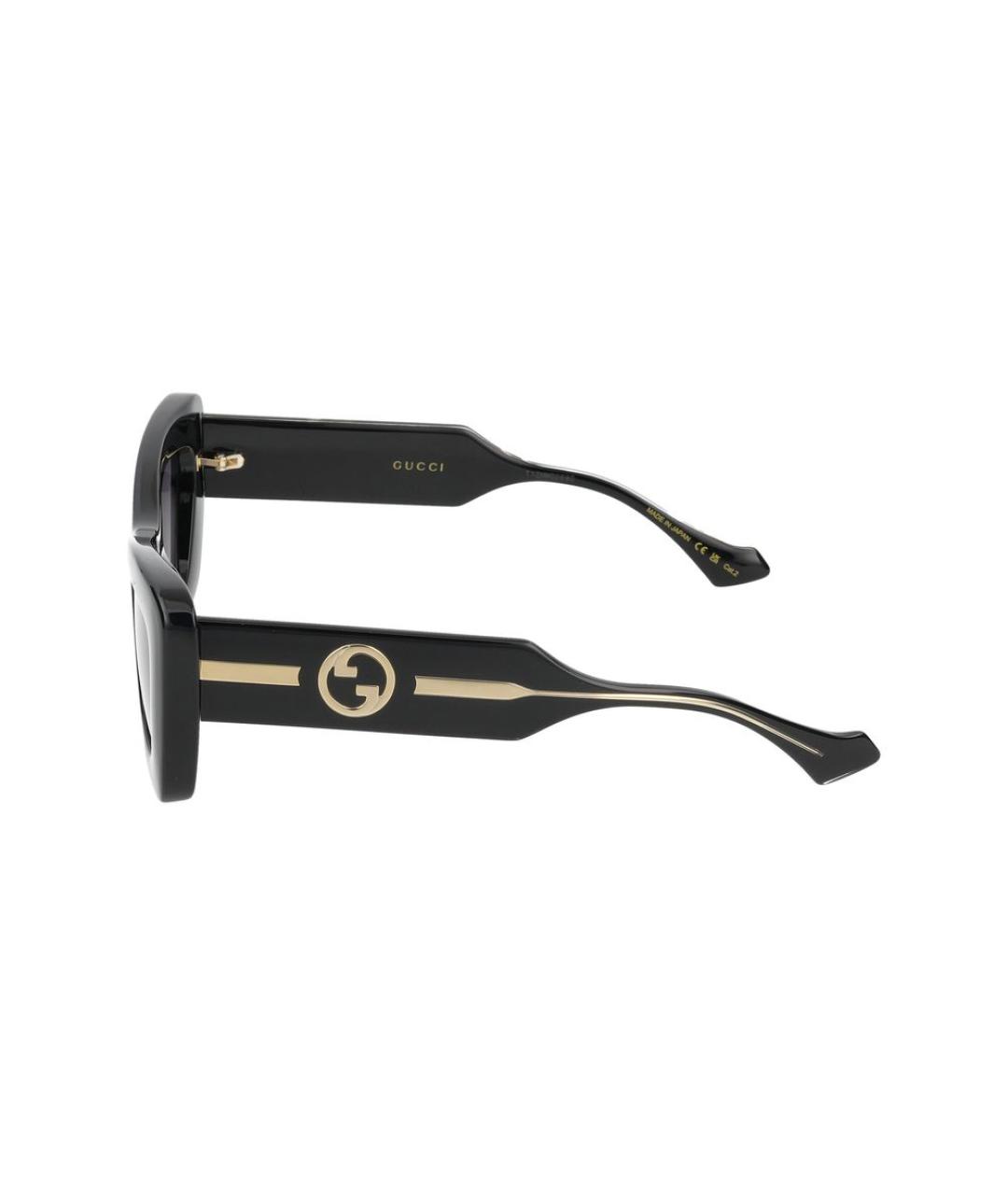 GUCCI Черные пластиковые солнцезащитные очки, фото 3