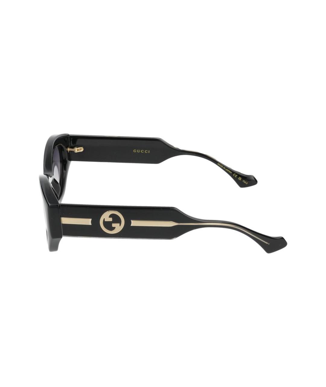 GUCCI Черные пластиковые солнцезащитные очки, фото 3