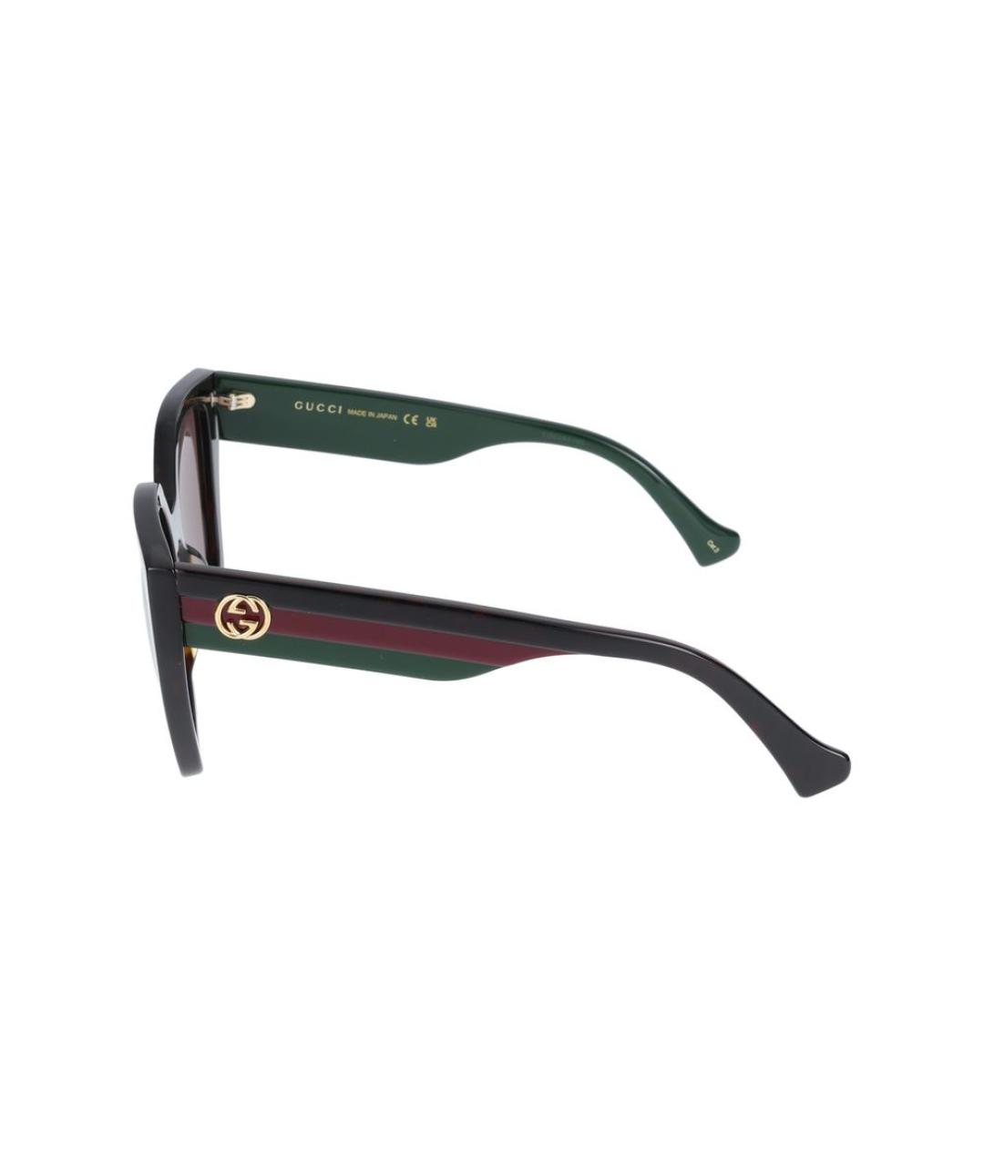 GUCCI Коричневые солнцезащитные очки, фото 3