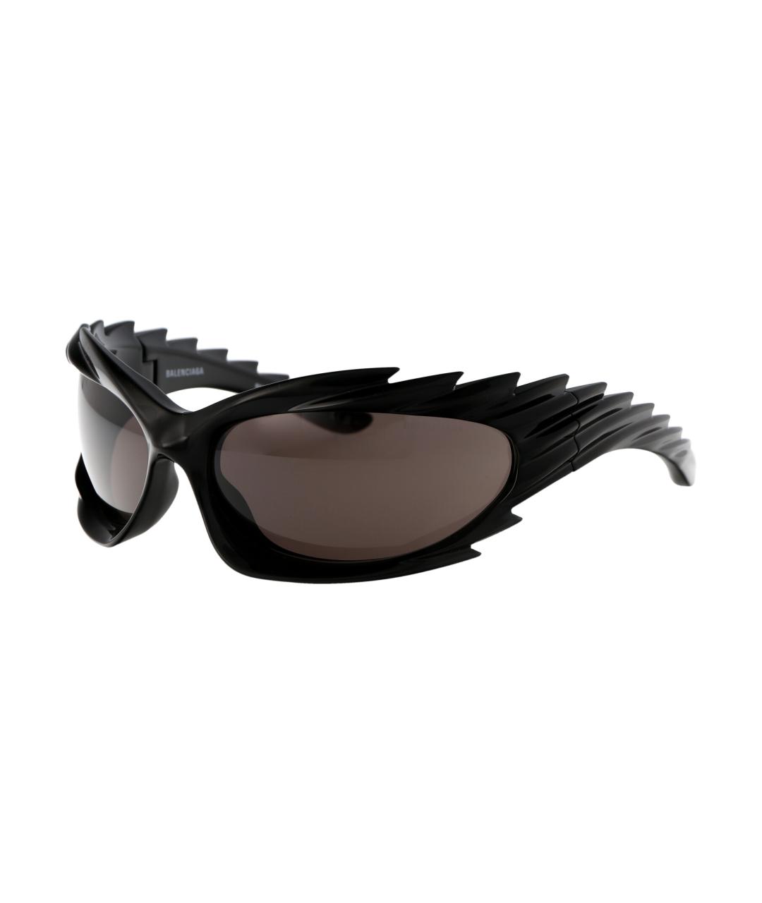 BALENCIAGA Черные пластиковые солнцезащитные очки, фото 1