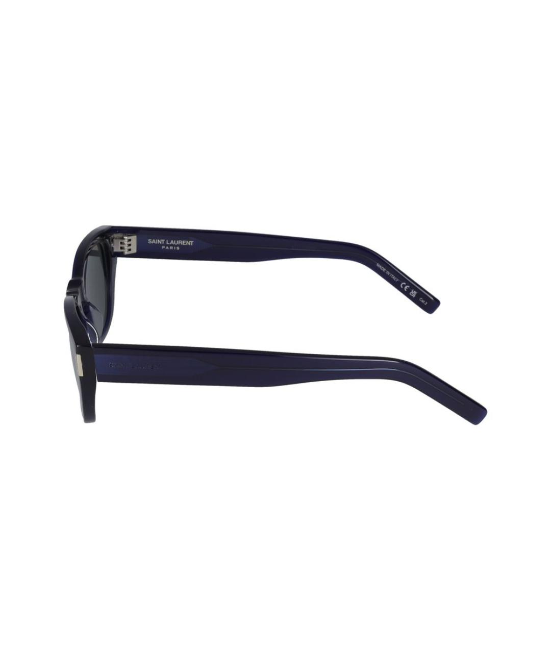 SAINT LAURENT Синие солнцезащитные очки, фото 5