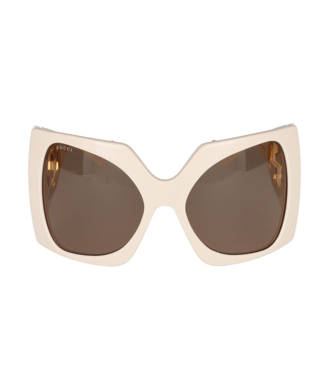 GUCCI Белые солнцезащитные очки, фото 1