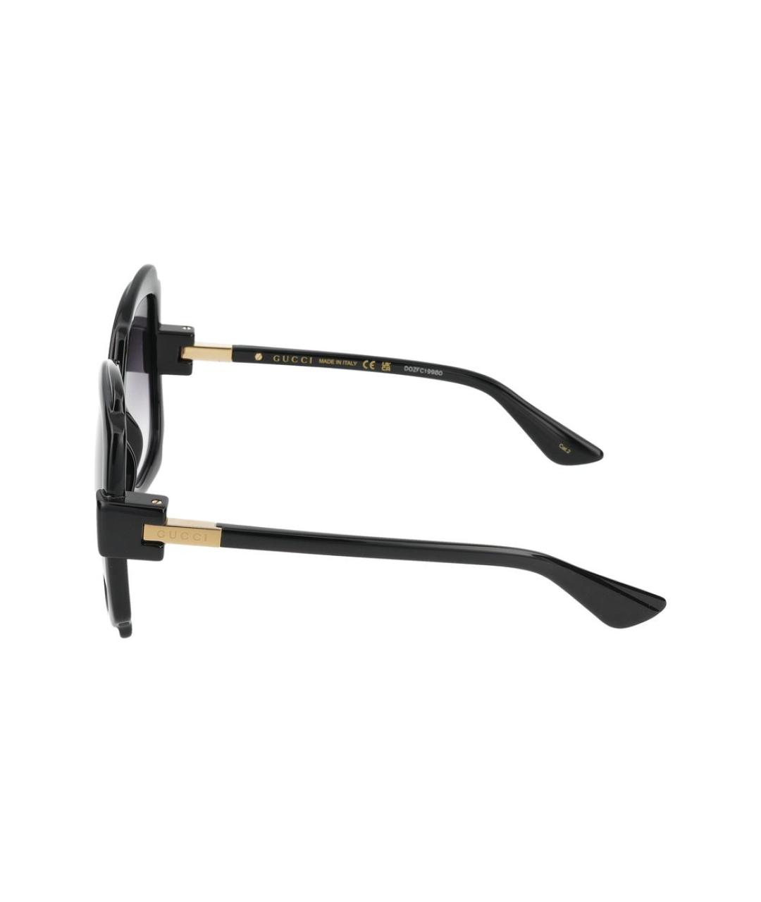GUCCI Черные пластиковые солнцезащитные очки, фото 3