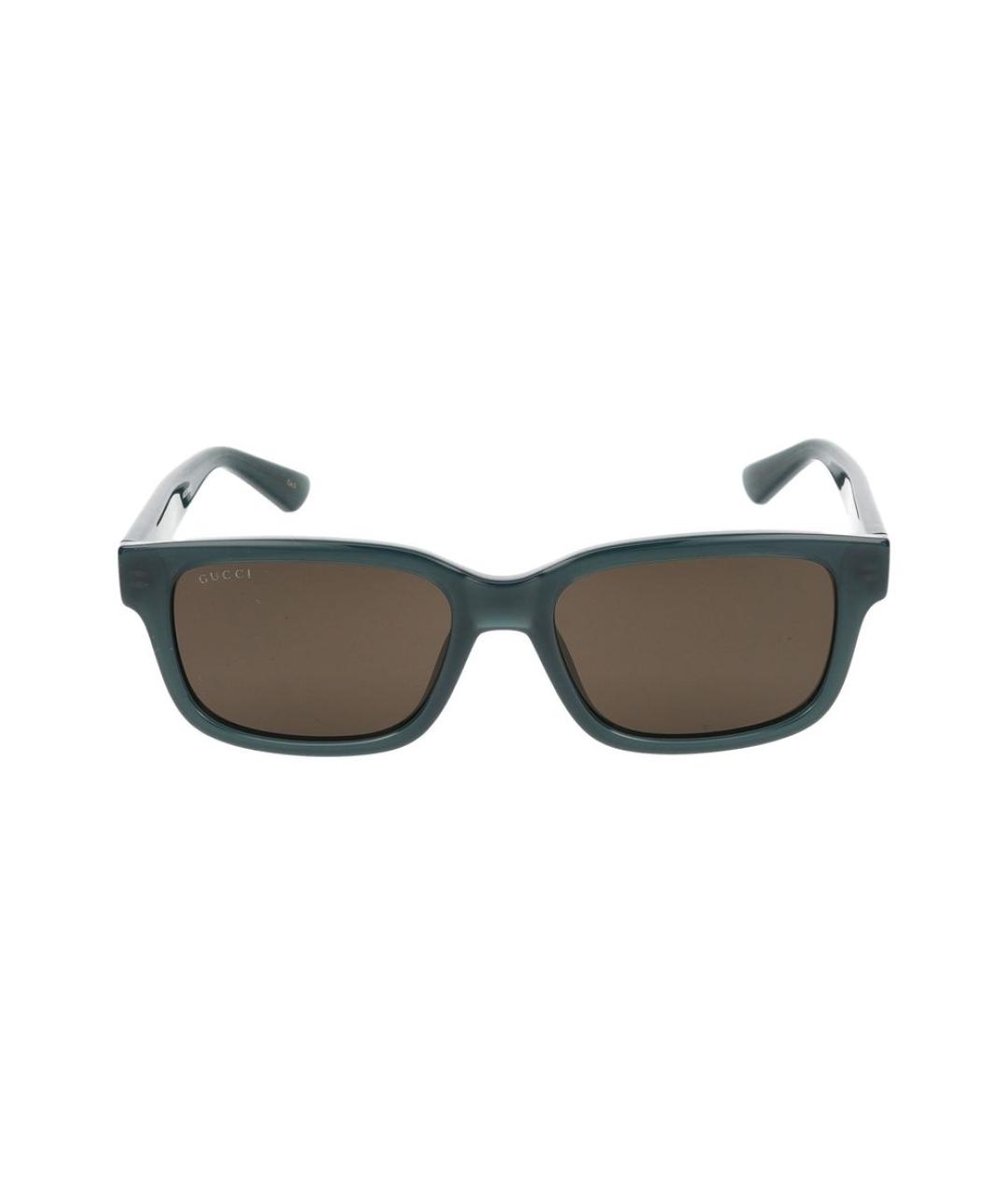 GUCCI Синие пластиковые солнцезащитные очки, фото 4