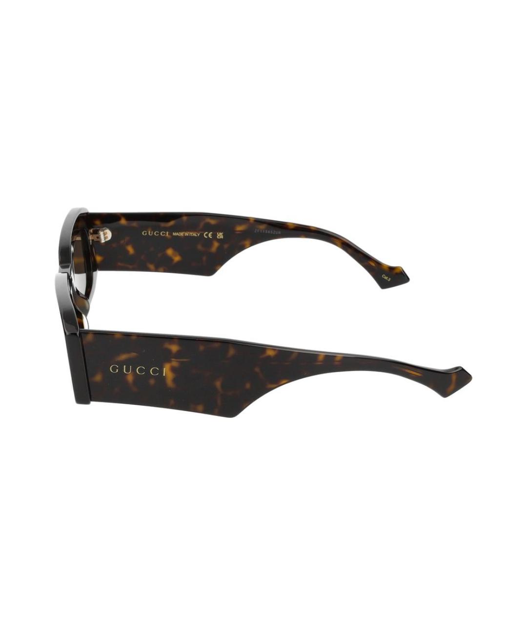 GUCCI Коричневые солнцезащитные очки, фото 3