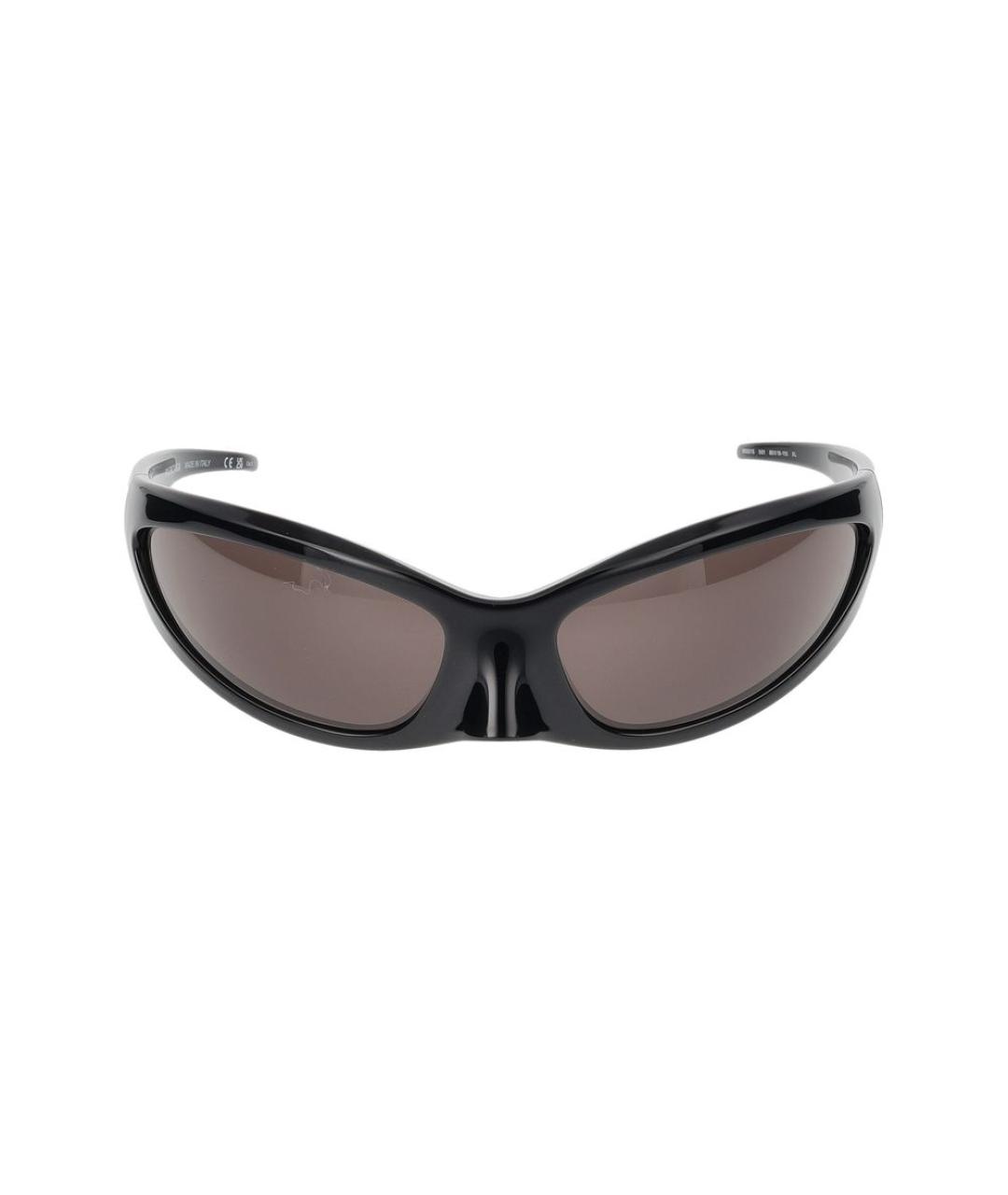 BALENCIAGA Черные пластиковые солнцезащитные очки, фото 2