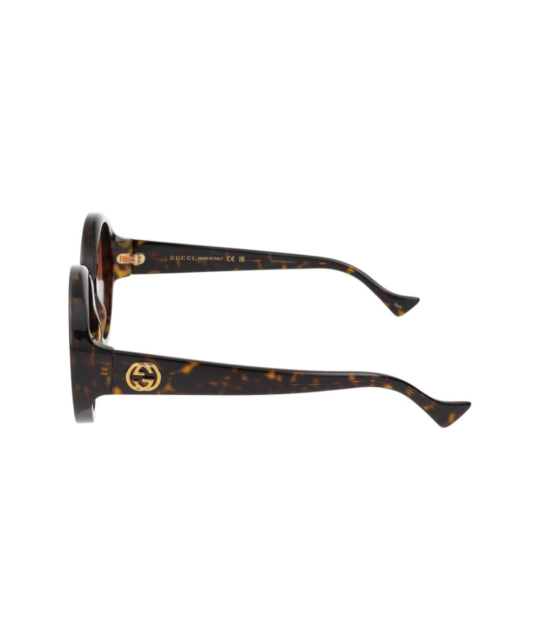 GUCCI Коричневые солнцезащитные очки, фото 5