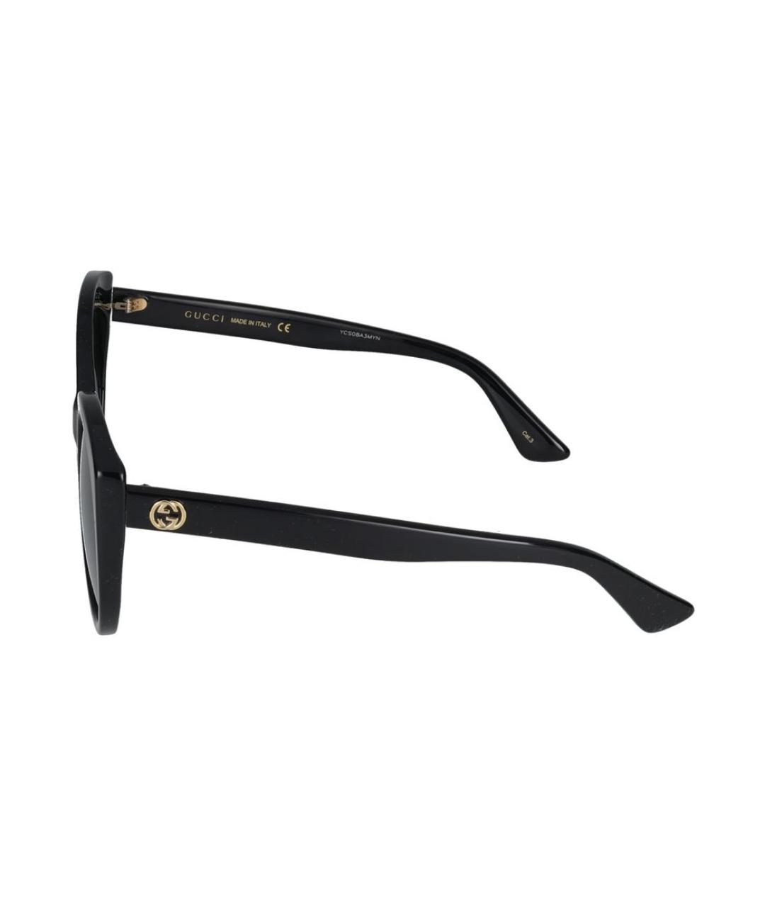 GUCCI Черные пластиковые солнцезащитные очки, фото 3