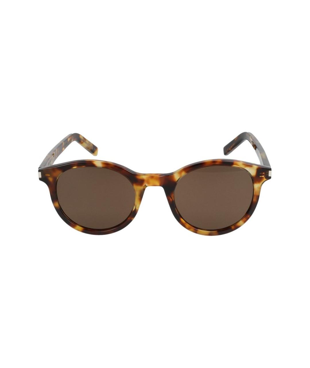 SAINT LAURENT Коричневые солнцезащитные очки, фото 1