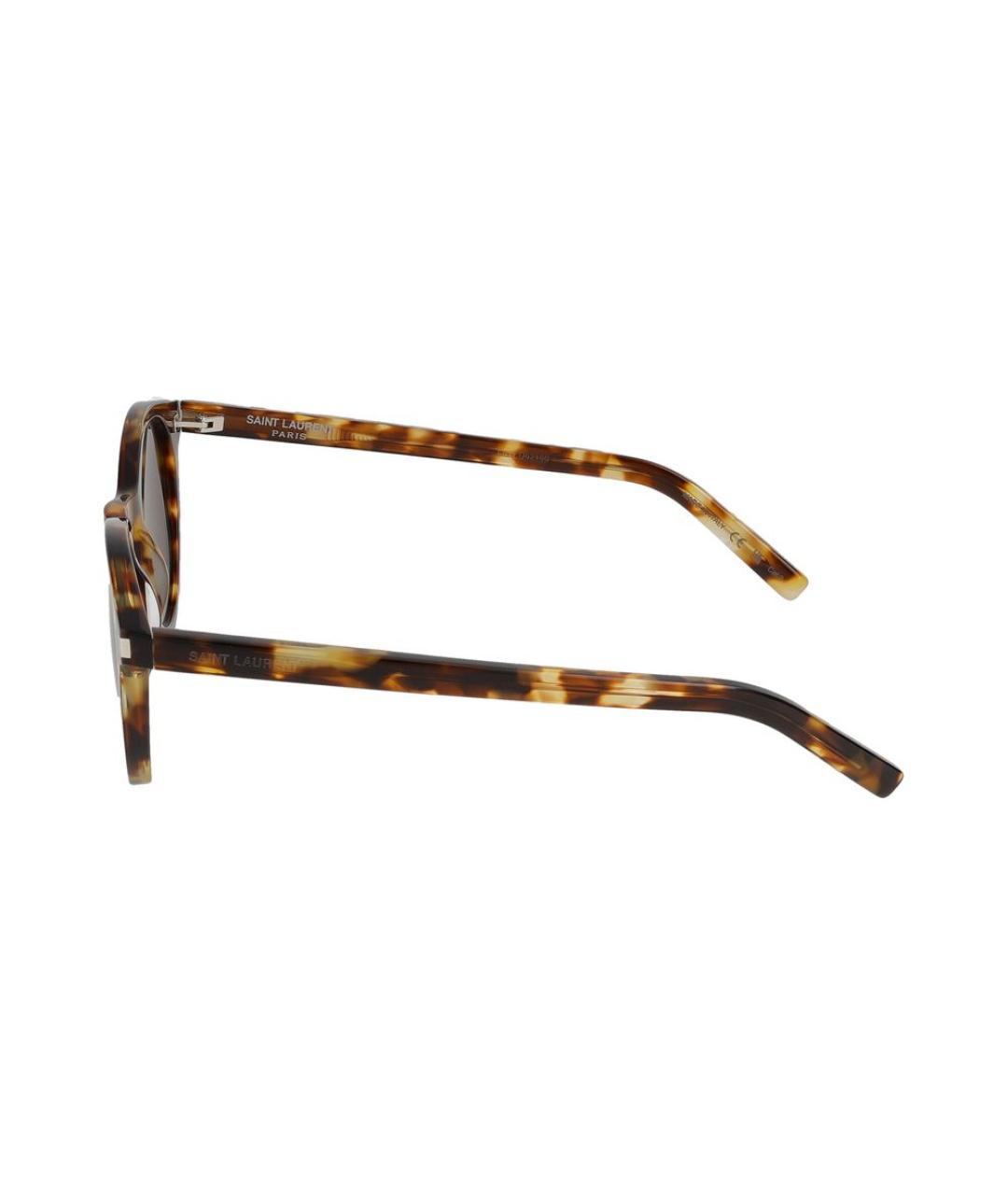 SAINT LAURENT Коричневые солнцезащитные очки, фото 5