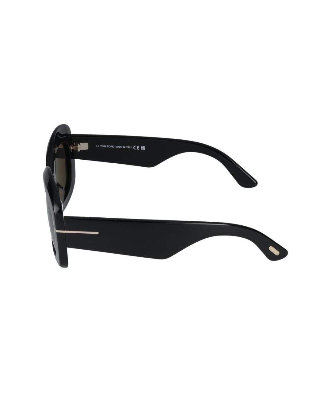 TOM FORD Черные пластиковые солнцезащитные очки, фото 5